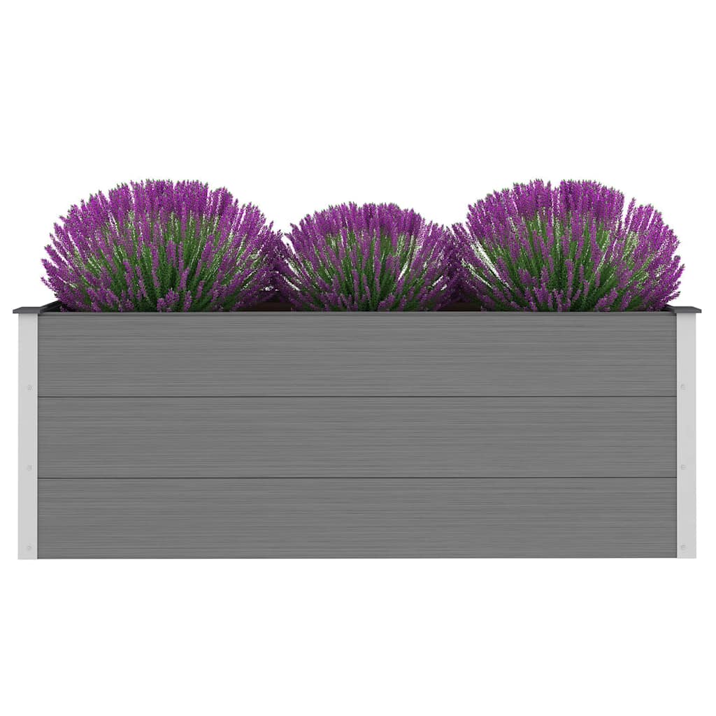 Sodo vazonas, pilkas, WPC, 150x50x54cm, aukštas Sodo vazonas, pilkas, WPC, 150x50x54cm, aukštas - Image 3
