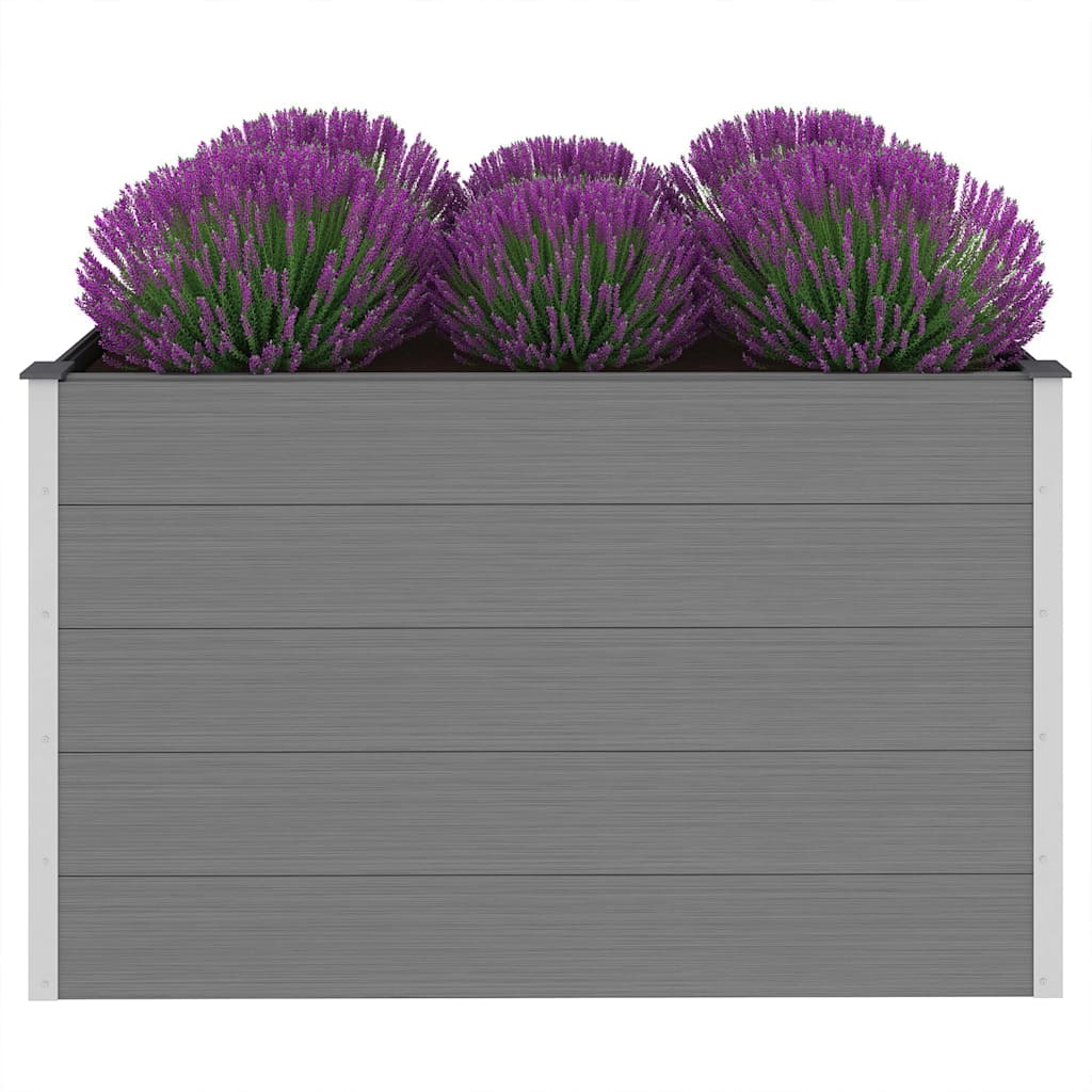 Sodo vazonas, pilkas, WPC, 150x100x91cm, aukštas Sodo vazonas, pilkas, WPC, 150x100x91cm, aukštas - Image 3
