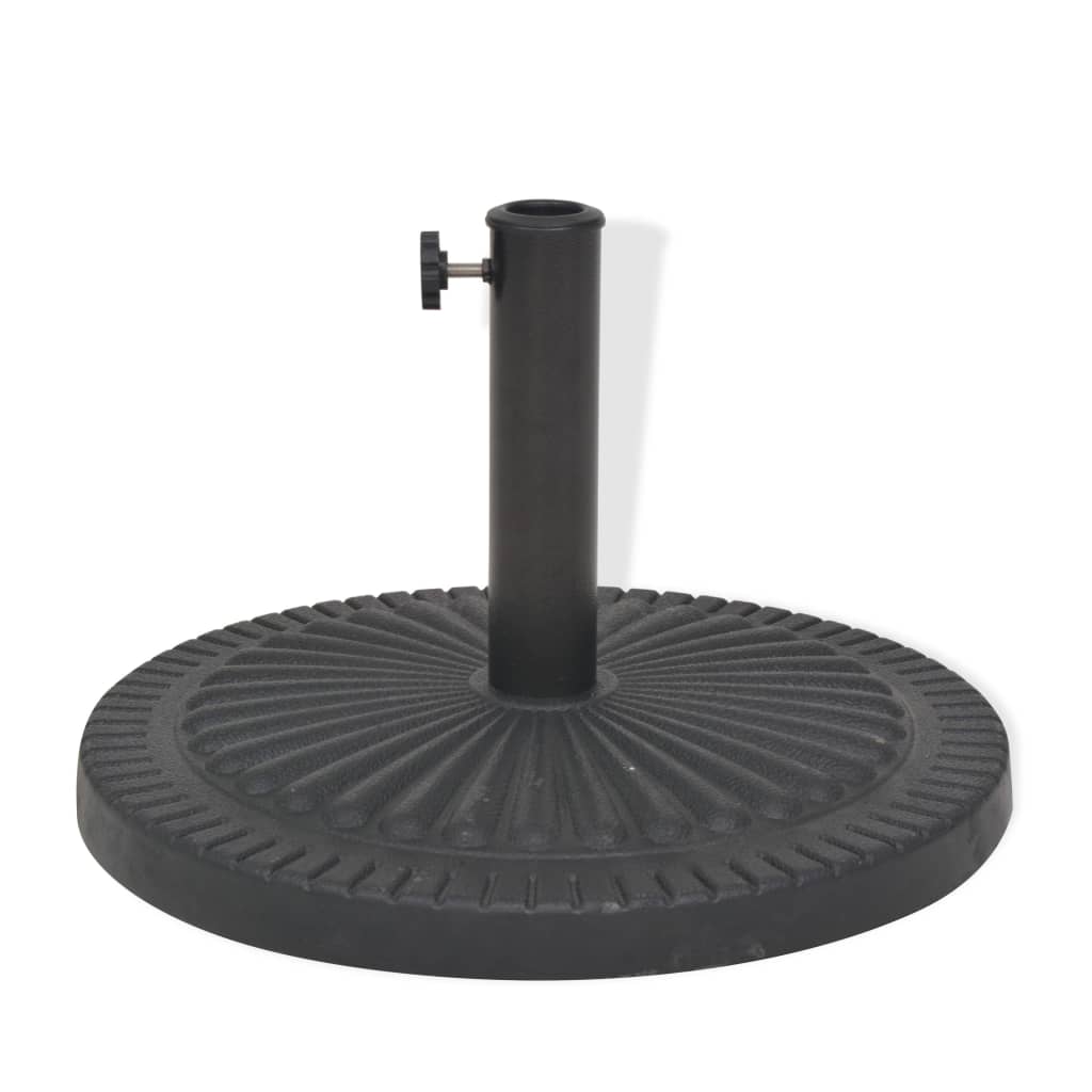 Skėčio stovas iš dervos, apvalus, juodas, 14 kg Skėčio stovas iš dervos, apvalus, juodas, 14 kg - Image 3