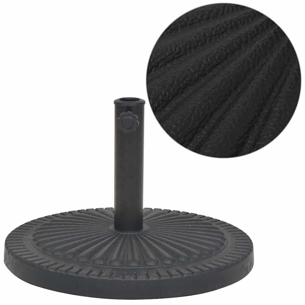 Skėčio stovas iš dervos, apvalus, juodas, 29 kg Skėčio stovas iš dervos, apvalus, juodas, 29 kg - Image 2