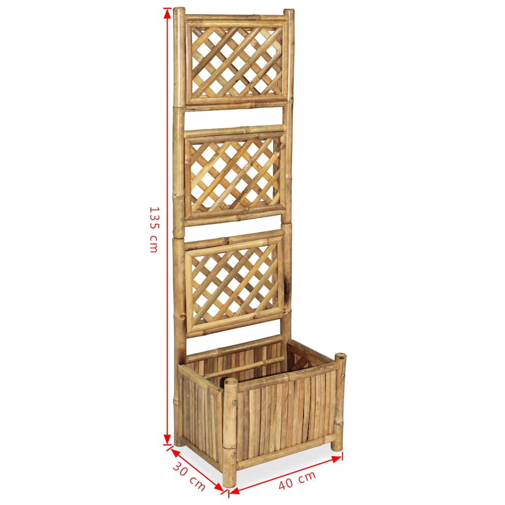 Lovelis su bambukiniu treliažu, 40cm, aukštas Lovelis su bambukiniu treliažu, 40cm, aukštas