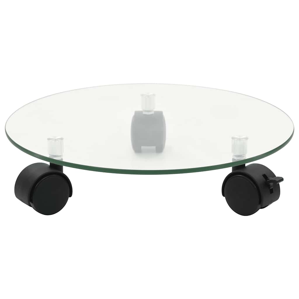 Padėklas su ratukais augalams, 2 vnt., 28cm, grūd. stikl., apv. Padėklas su ratukais augalams, 2 vnt., 28cm, grūd. stikl., apv. - Image 3
