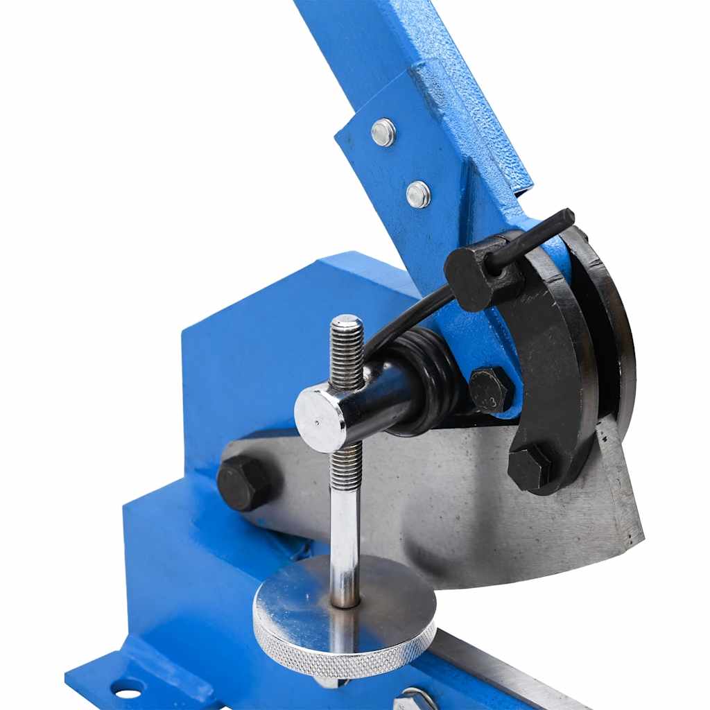 Metalo žirklės su svirtimi, mėlynos spalvos, 125mm Metalo žirklės su svirtimi, mėlynos spalvos, 125mm - Image 6