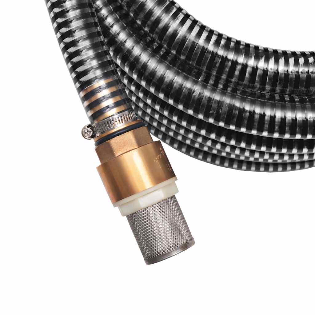Siurbimo žarna su žalvarinėmis jungtimis, 4 m 25 mm, juoda Siurbimo žarna su žalvarinėmis jungtimis, 4 m 25 mm, juoda - Image 4