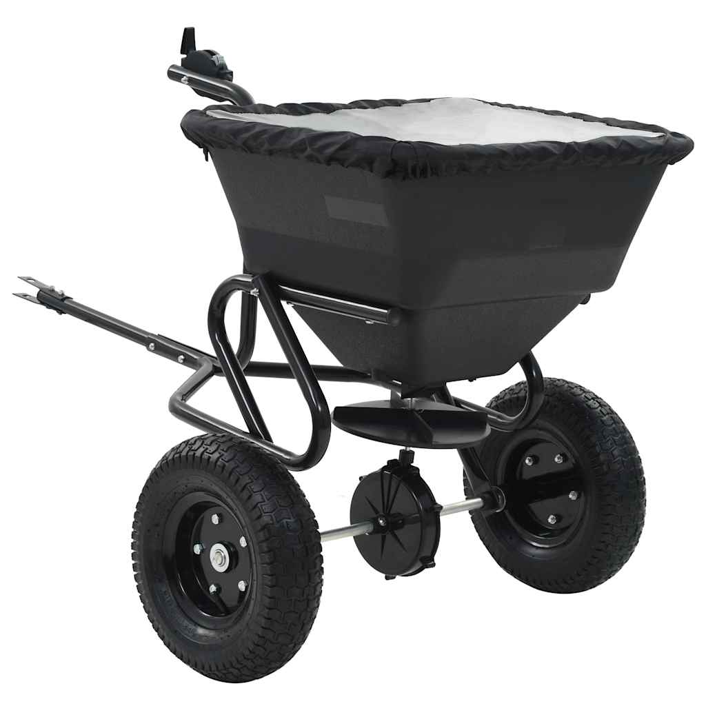 Velkamas druskos barstytuvas, PVC ir plienas, 125x74x79cm, 45l Velkamas druskos barstytuvas, PVC ir plienas, 125x74x79cm, 45l - Image 2
