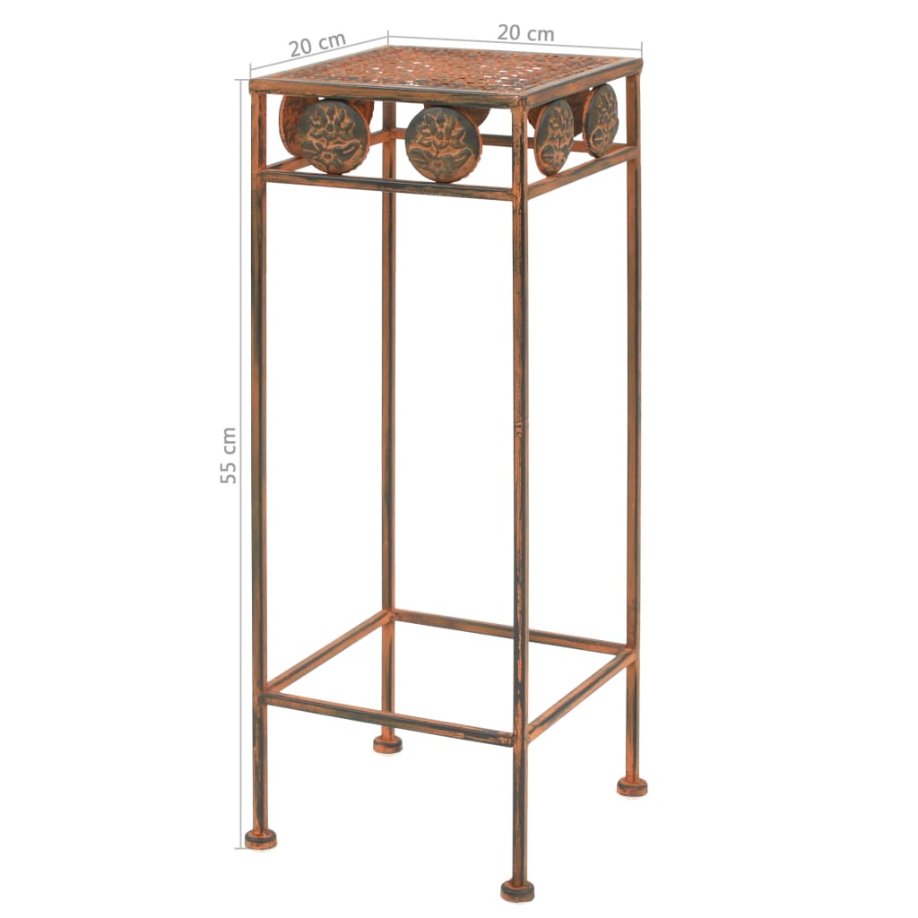 Stovai augalams, 3vnt., rūdžių sp., metalas, vintažinio stil. Stovai augalams, 3vnt., rūdžių sp., metalas, vintažinio stil. - Image 8