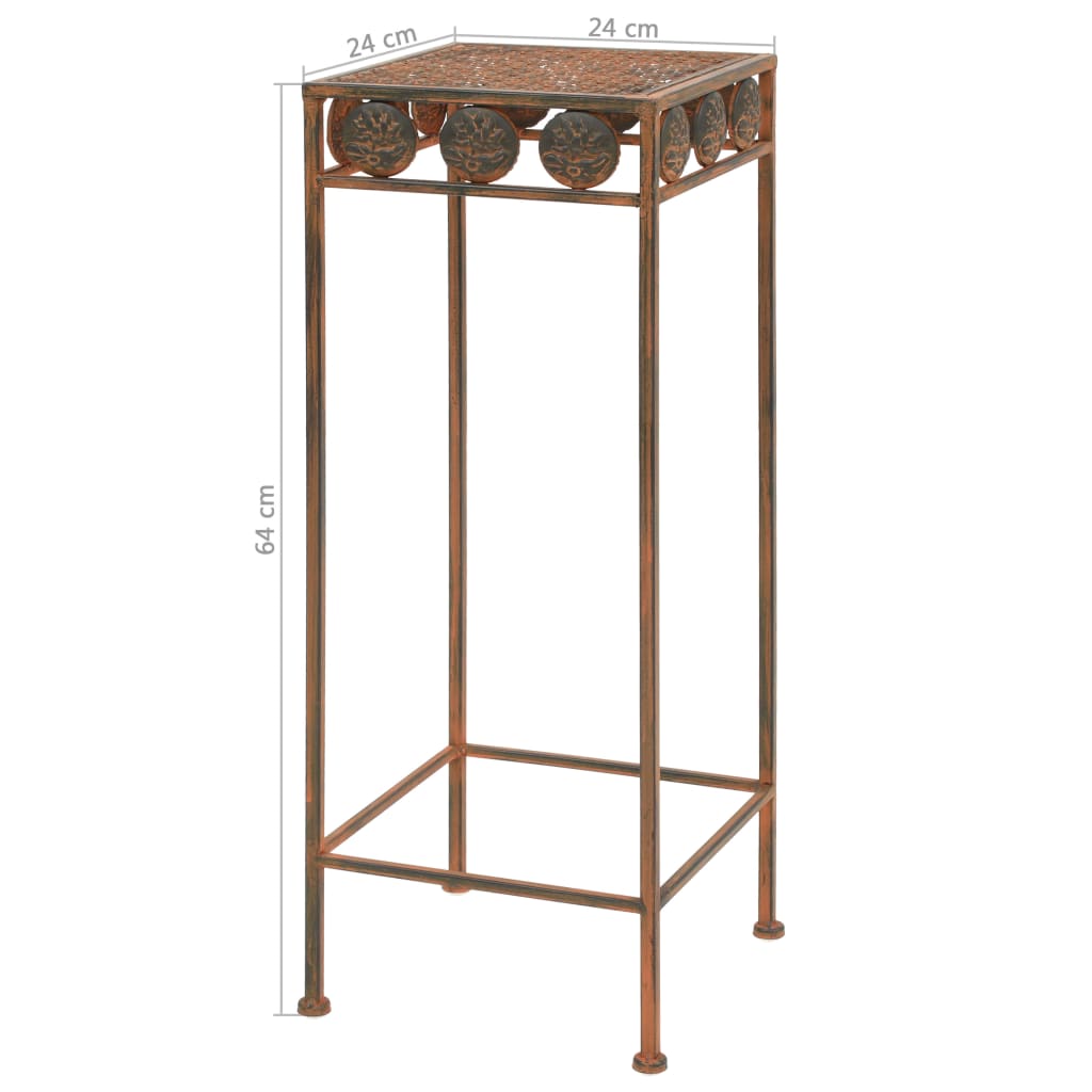 Stovai augalams, 3vnt., rūdžių sp., metalas, vintažinio stil. Stovai augalams, 3vnt., rūdžių sp., metalas, vintažinio stil. - Image 9