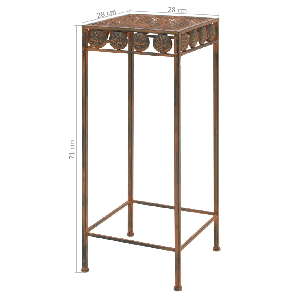 Stovai augalams, 3vnt., rūdžių sp., metalas, vintažinio stil. Stovai augalams, 3vnt., rūdžių sp., metalas, vintažinio stil.