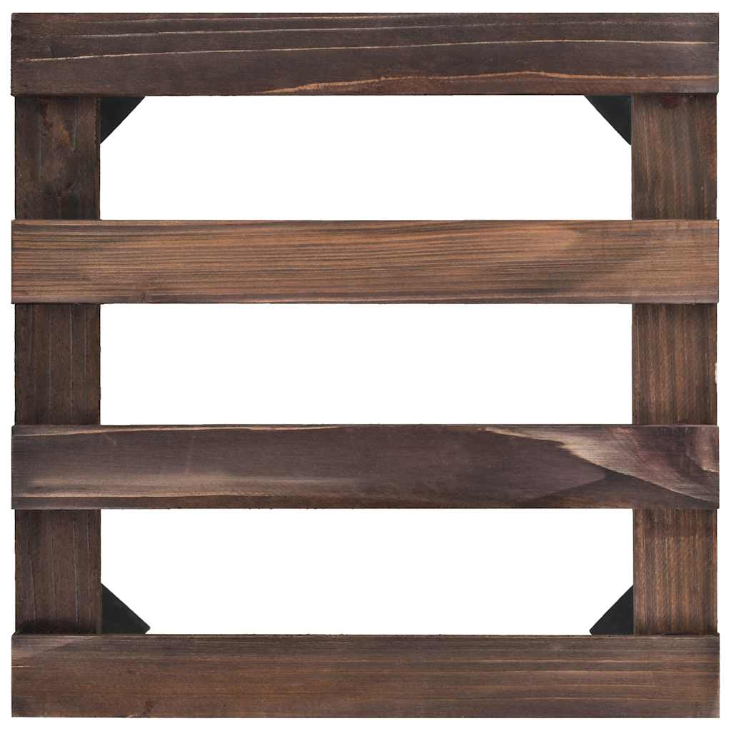 Padėklas su ratukais augalams, 4 vnt., 25x25cm, kedro med. Padėklas su ratukais augalams, 4 vnt., 25x25cm, kedro med. - Image 4