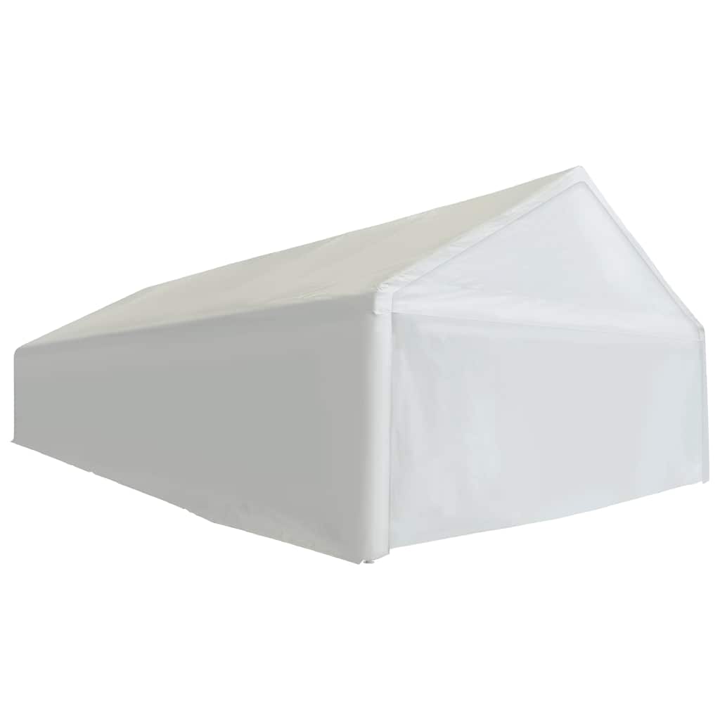 Sandėliavimo palapinė, PE, 6×12 m, balta Sandėliavimo palapinė, PE, 6x12 m, balta - Image 3