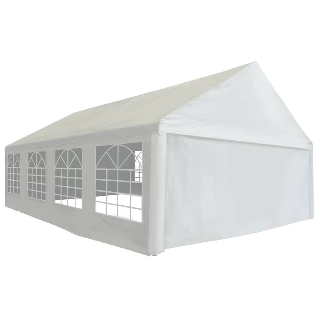 Proginė palapinė, PE, 5x8m, balta Proginė palapinė, PE, 5x8m, balta - Image 2