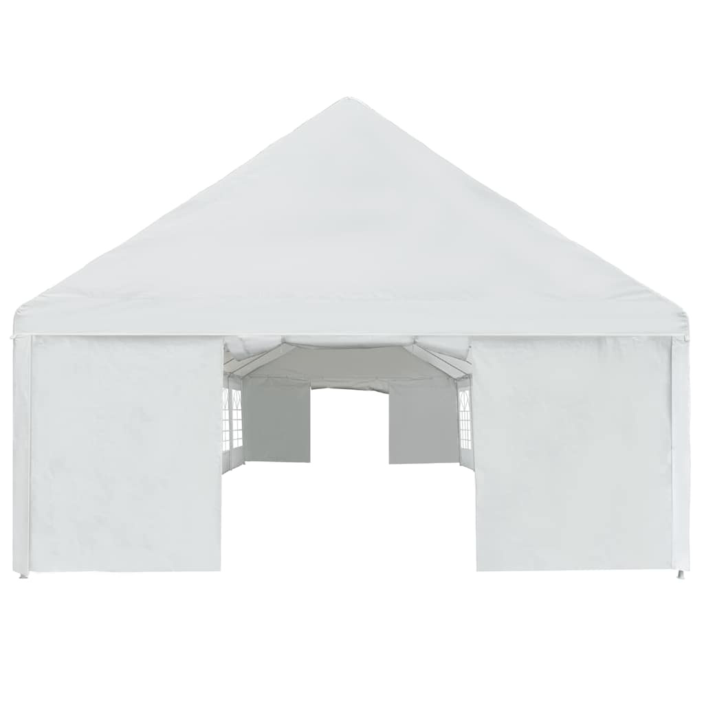 Proginė palapinė, PE, 5x8m, balta Proginė palapinė, PE, 5x8m, balta - Image 3