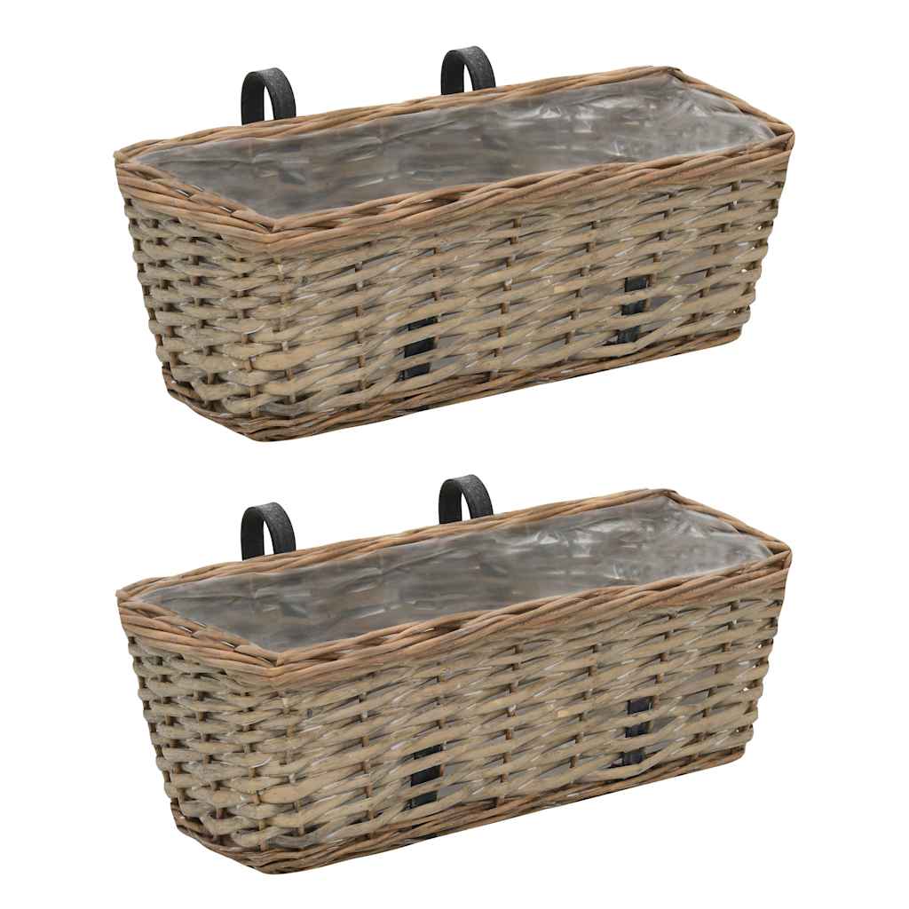 Balkono loveliai, 2vnt., 40 cm, pinti, su PE įdėklu Balkono loveliai, 2vnt., 40 cm, pinti, su PE įdėklu - Image 2