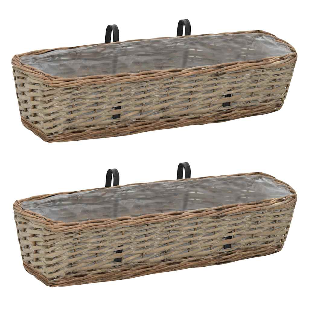 Balkono loveliai, 2vnt., 60 cm, pinti, su PE įdėklu Balkono loveliai, 2vnt., 60 cm, pinti, su PE įdėklu - Image 2