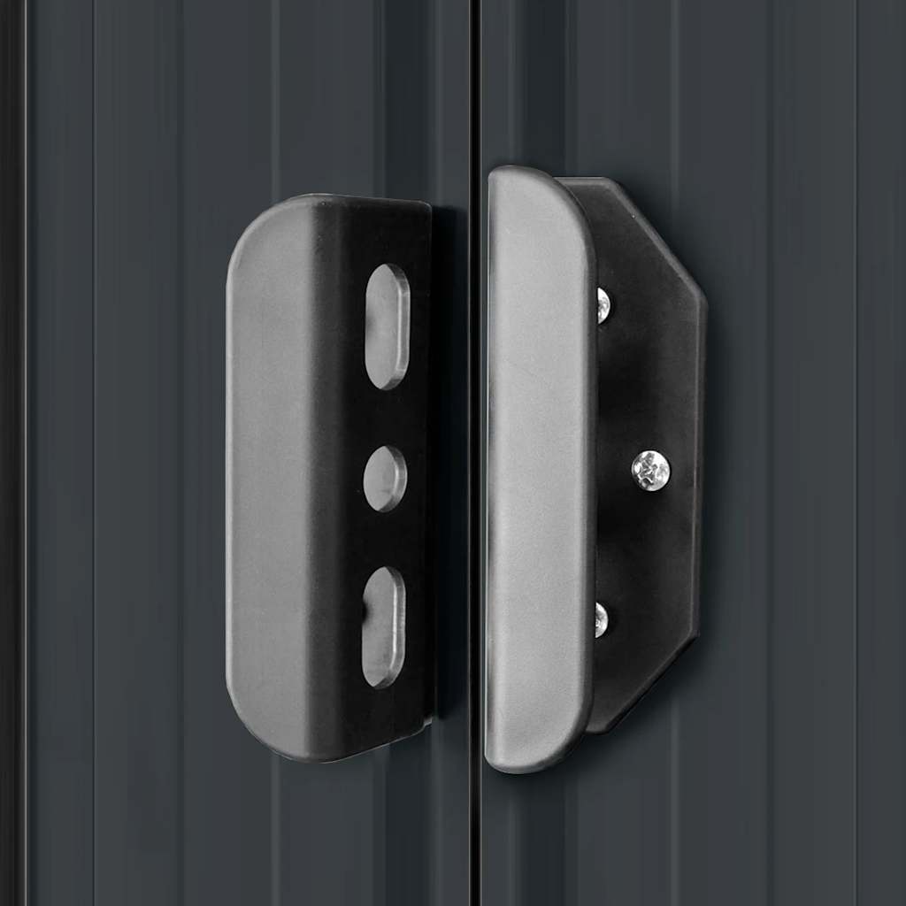 Sodo pašiūrė, antracito spalvos, 257x298x178cm, metalas Sodo pašiūrė, antracito spalvos, 257x298x178cm, metalas - Image 9