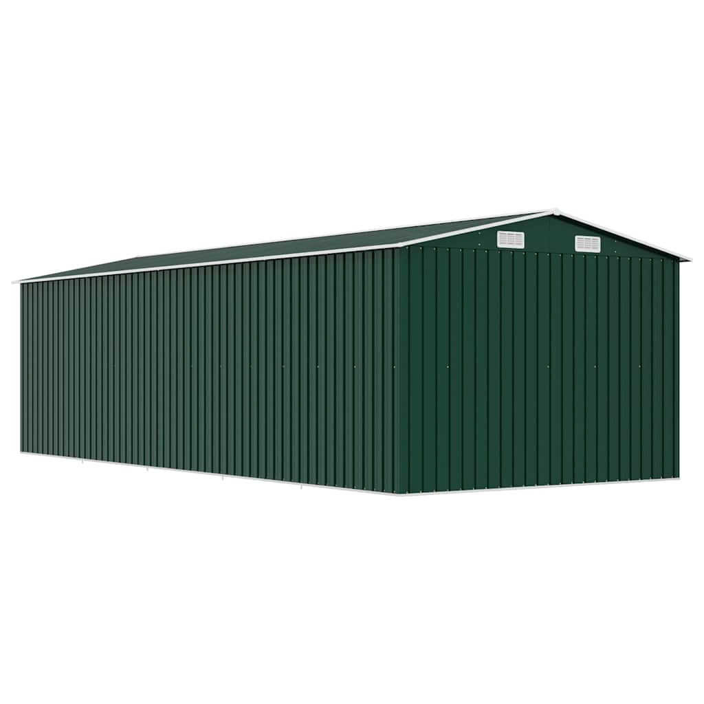 Sodo pašiūrė, žalios spalvos, 257x580x181cm, metalas Sodo pašiūrė, žalios spalvos, 257x580x181cm, metalas - Image 7