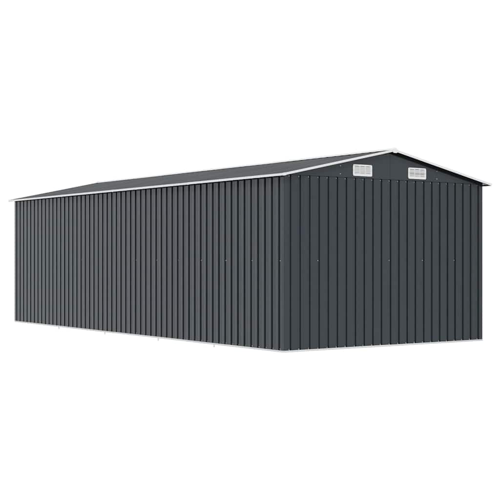 Sodo pašiūrė, antracito spalvos, 257x580x181cm, metalas Sodo pašiūrė, antracito spalvos, 257x580x181cm, metalas - Image 7
