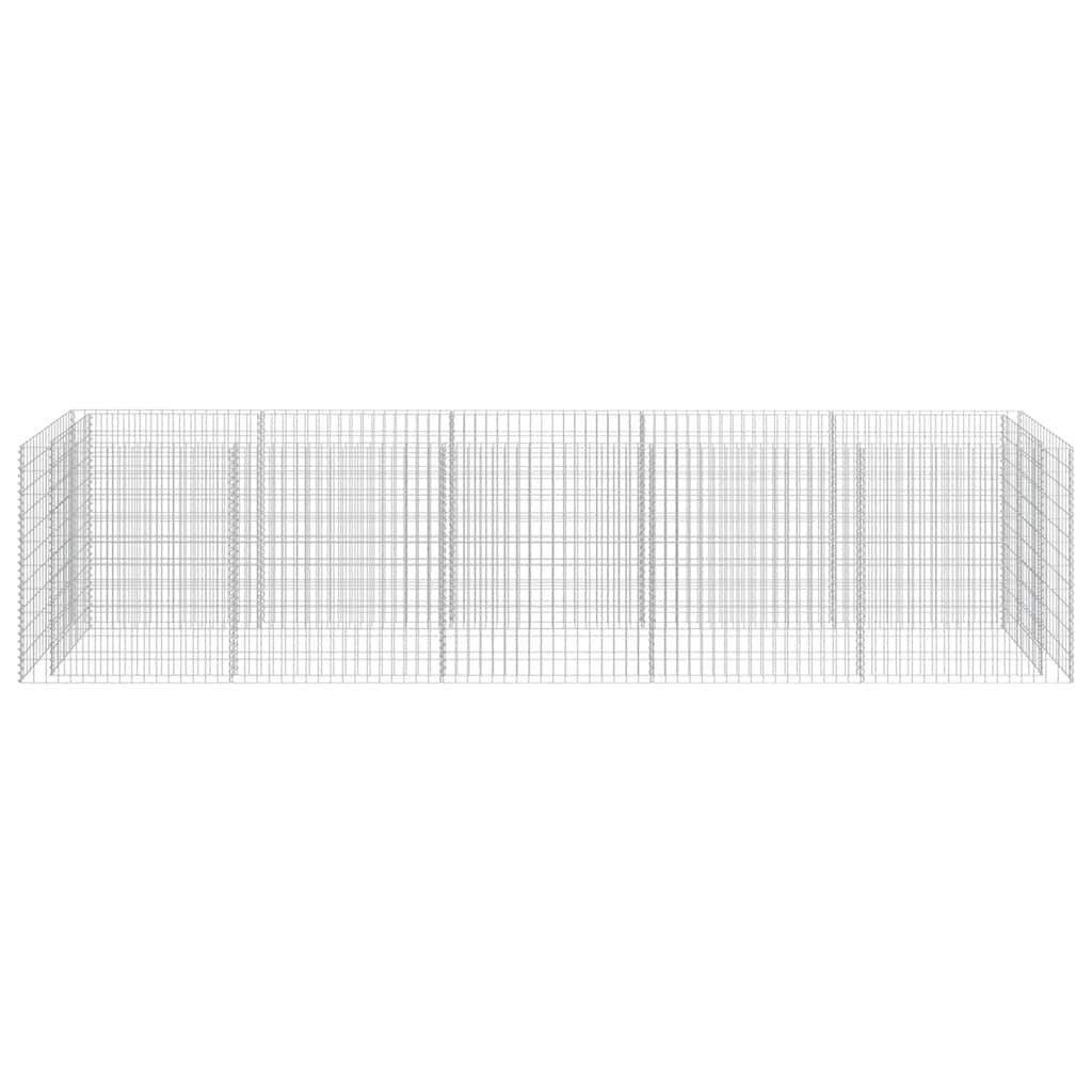 Gabiono vazonas, galvanizuotas plienas, 450x90x100cm, aukštas Gabiono vazonas, galvanizuotas plienas, 450x90x100cm, aukštas - Image 4