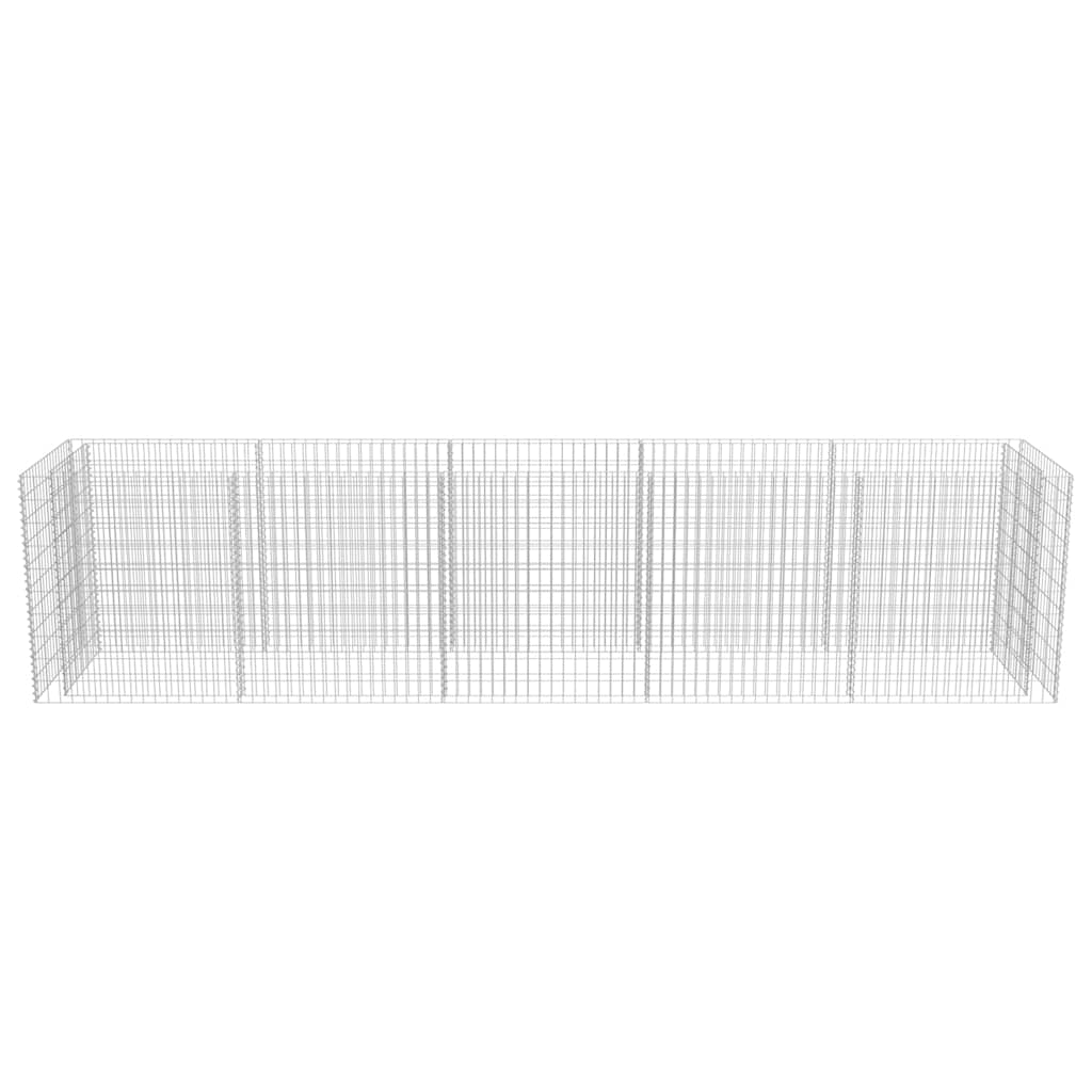 Gabiono vazonas, galvanizuotas plienas, 450x90x100cm, aukštas Gabiono vazonas, galvanizuotas plienas, 450x90x100cm, aukštas - Image 5