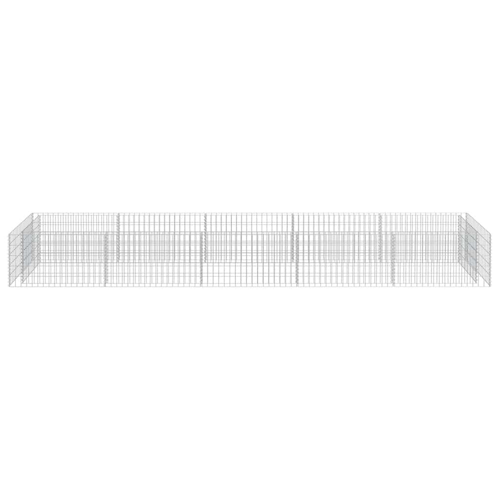 Gabiono vazonas, galvanizuotas plienas, 450x90x50cm, aukštas Gabiono vazonas, galvanizuotas plienas, 450x90x50cm, aukštas - Image 5
