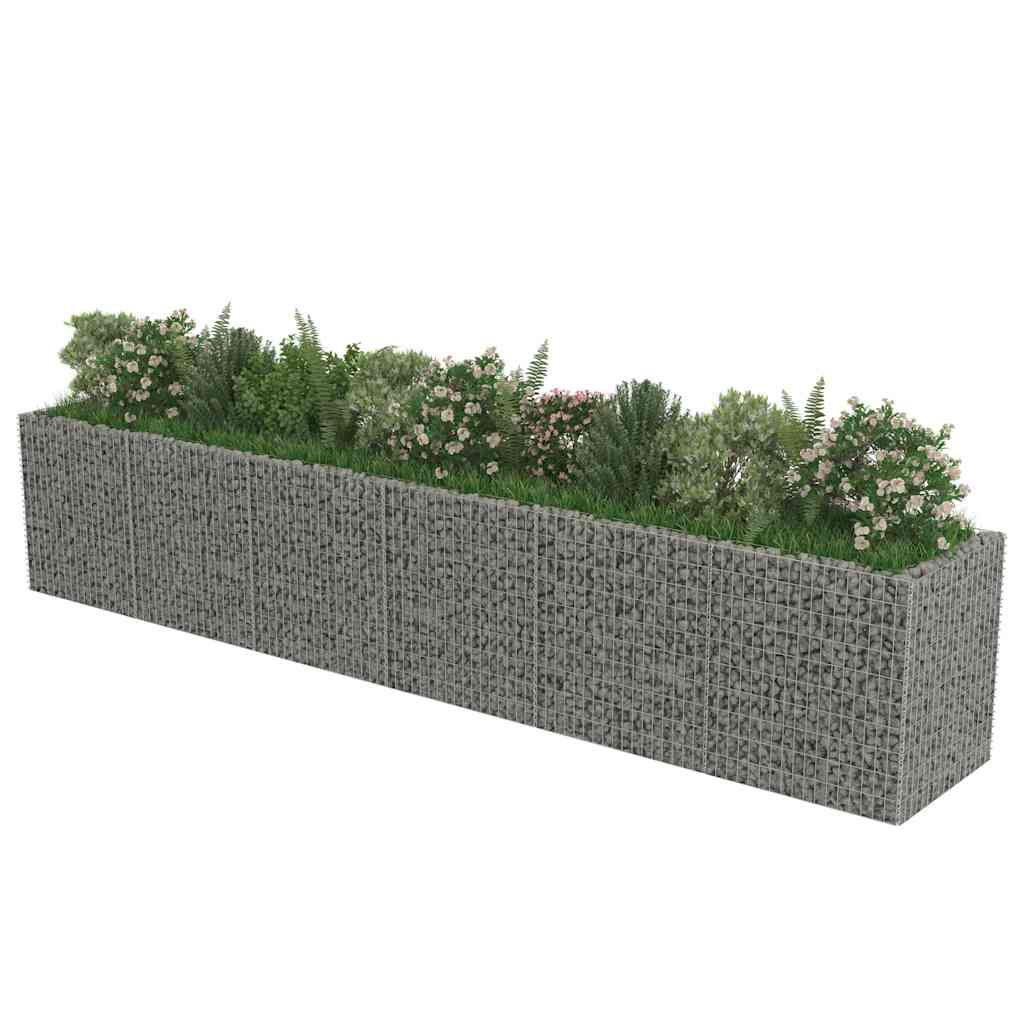Gabiono vazonas, galvanizuotas plienas, 540x90x100cm, aukštas Gabiono vazonas, galvanizuotas plienas, 540x90x100cm, aukštas - Image 4