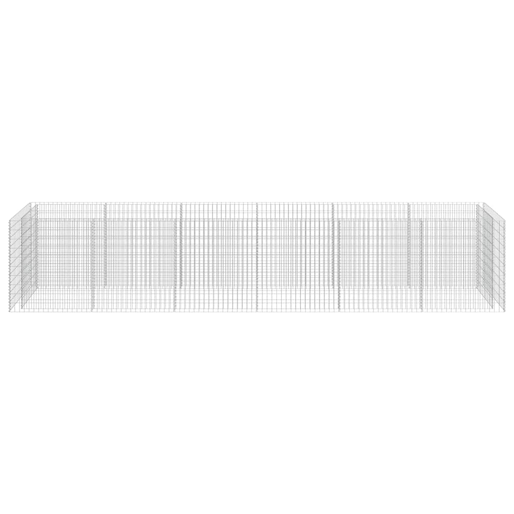 Gabiono vazonas, galvanizuotas plienas, 540x90x100cm, aukštas Gabiono vazonas, galvanizuotas plienas, 540x90x100cm, aukštas - Image 5