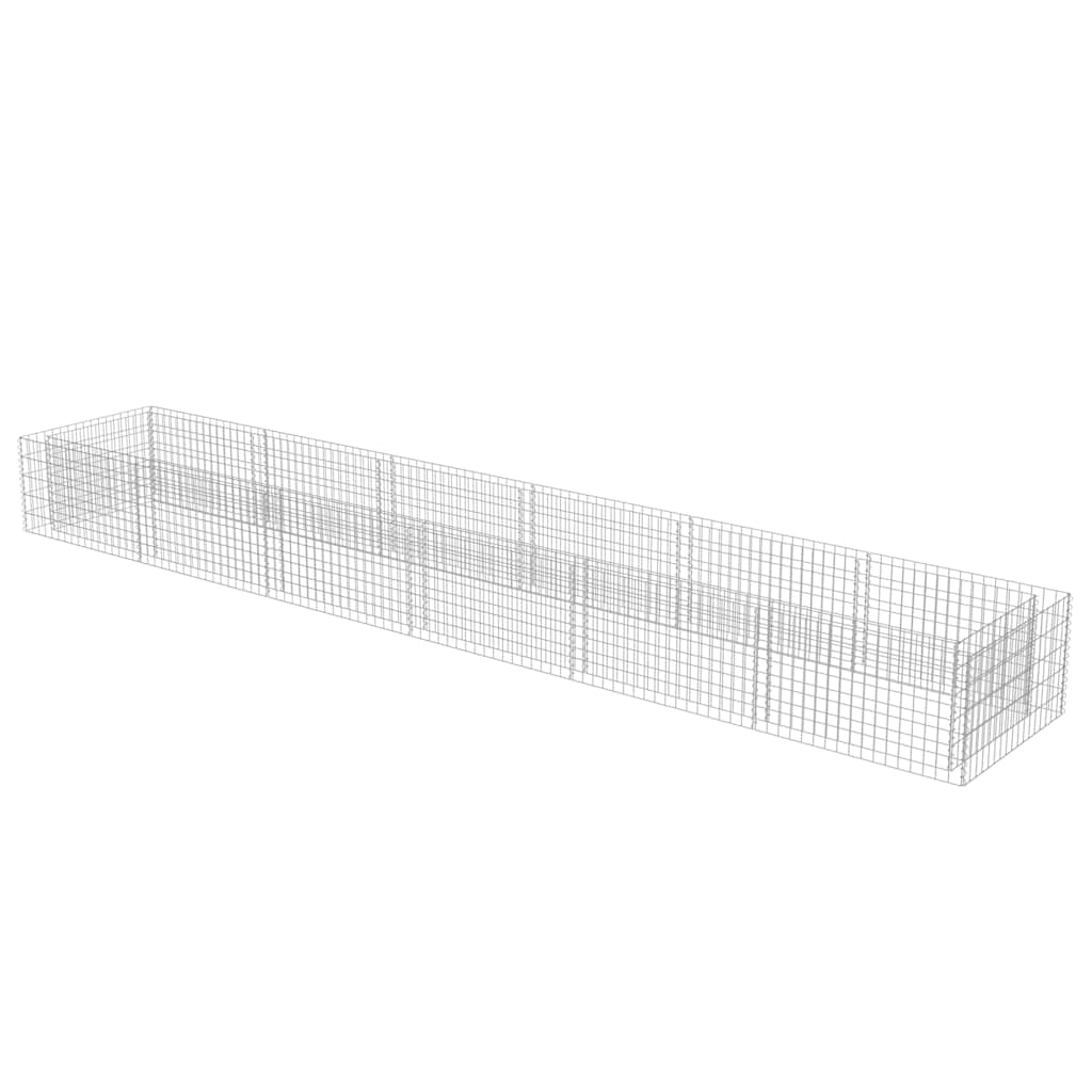 Gabiono vazonas, galvanizuotas plienas, 540x90x50cm, aukštas Gabiono vazonas, galvanizuotas plienas, 540x90x50cm, aukštas - Image 3