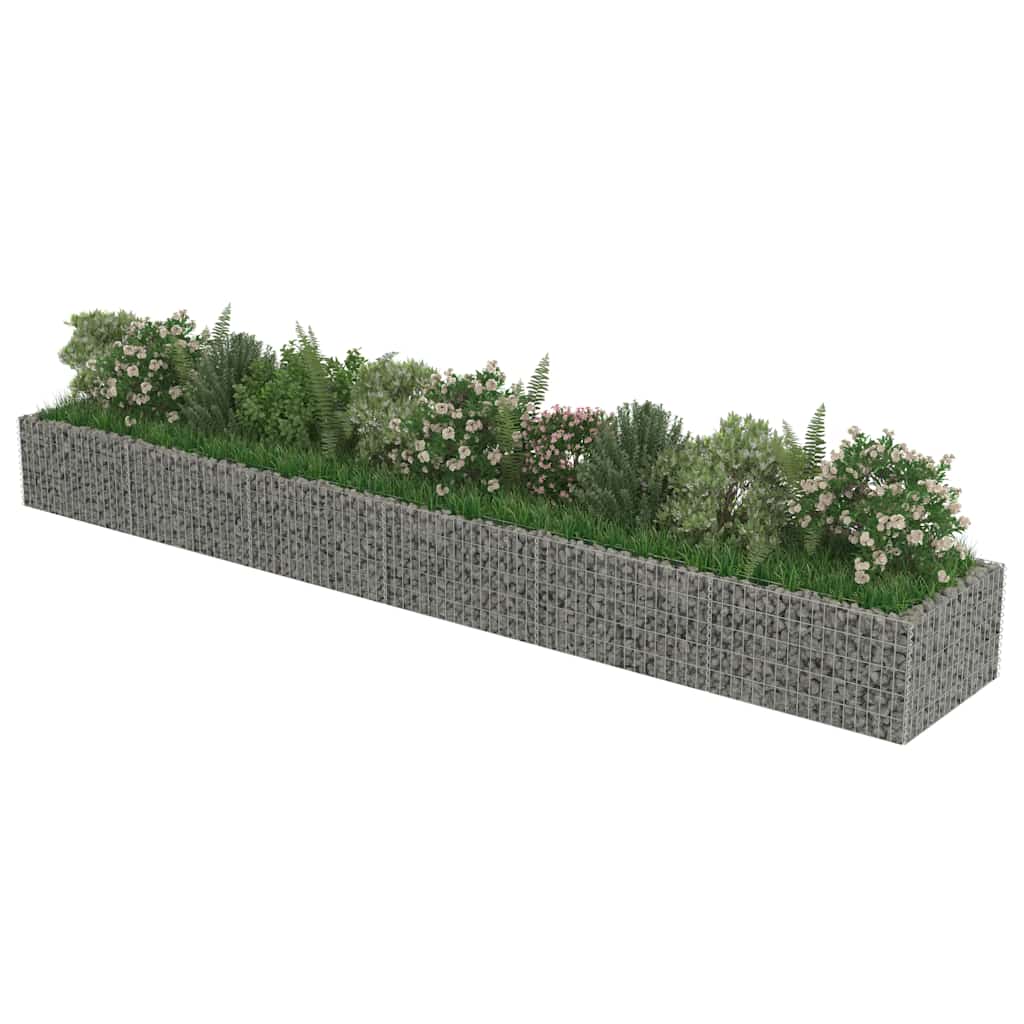 Gabiono vazonas, galvanizuotas plienas, 540x90x50cm, aukštas Gabiono vazonas, galvanizuotas plienas, 540x90x50cm, aukštas - Image 4