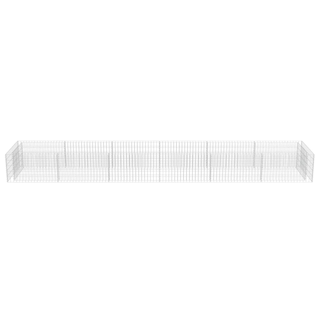 Gabiono vazonas, galvanizuotas plienas, 540x90x50cm, aukštas Gabiono vazonas, galvanizuotas plienas, 540x90x50cm, aukštas - Image 5