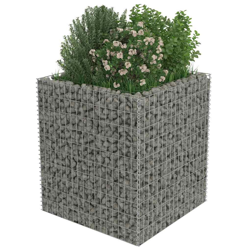 Gabiono vazonas, 90x90x100cm, galvanizuotas plienas, aukštas Gabiono vazonas, 90x90x100cm, galvanizuotas plienas, aukštas - Image 4