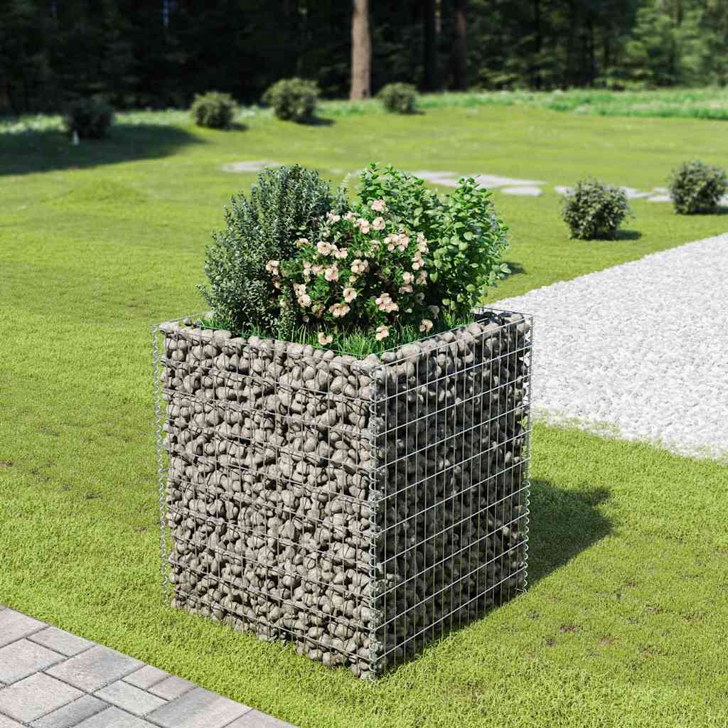 Gabiono vazonas, 90x90x100cm, galvanizuotas plienas, aukštas Gabiono vazonas, 90x90x100cm, galvanizuotas plienas, aukštas - Image 2