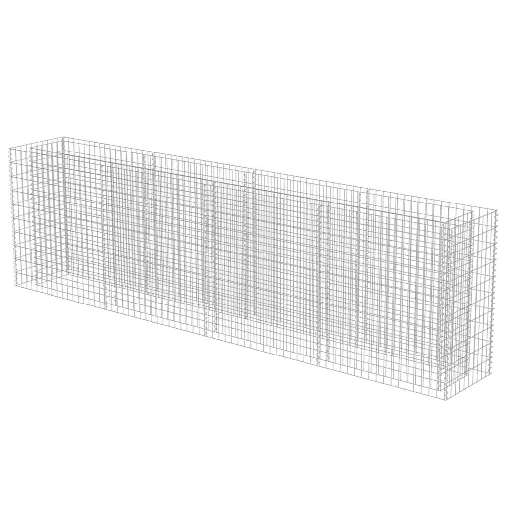 Gabiono vazonas, galvanizuotas plienas, 360x50x100cm, aukštas Gabiono vazonas, galvanizuotas plienas, 360x50x100cm, aukštas - Image 3