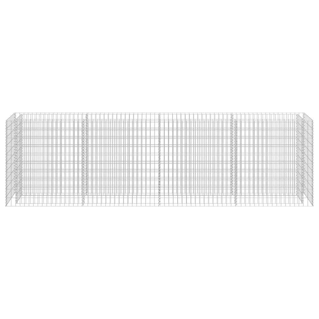 Gabiono vazonas, galvanizuotas plienas, 360x50x100cm, aukštas Gabiono vazonas, galvanizuotas plienas, 360x50x100cm, aukštas - Image 5