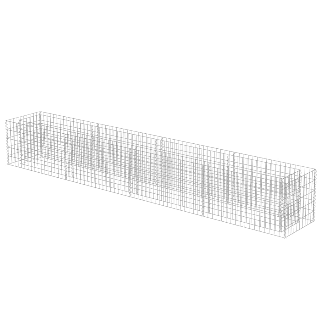 Gabiono vazonas, galvanizuotas plienas, 360x50x50cm, aukštas Gabiono vazonas, galvanizuotas plienas, 360x50x50cm, aukštas - Image 3
