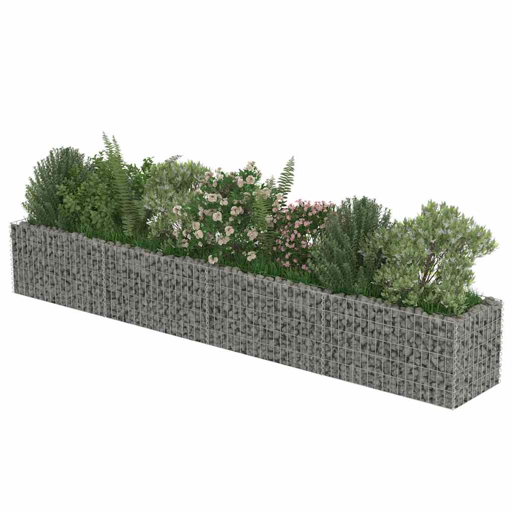 Gabiono vazonas, galvanizuotas plienas, 360x50x50cm, aukštas Gabiono vazonas, galvanizuotas plienas, 360x50x50cm, aukštas - Image 4