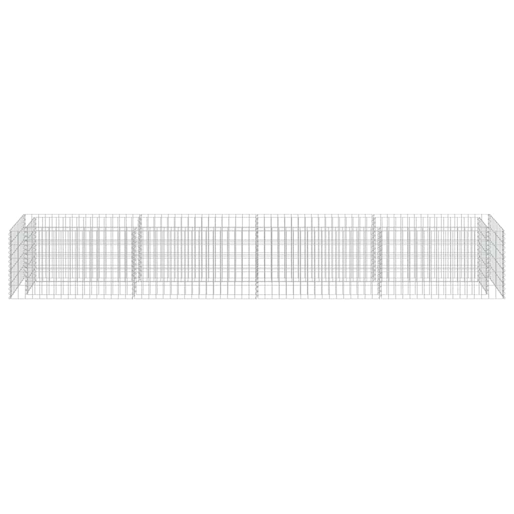 Gabiono vazonas, galvanizuotas plienas, 360x50x50cm, aukštas Gabiono vazonas, galvanizuotas plienas, 360x50x50cm, aukštas - Image 5