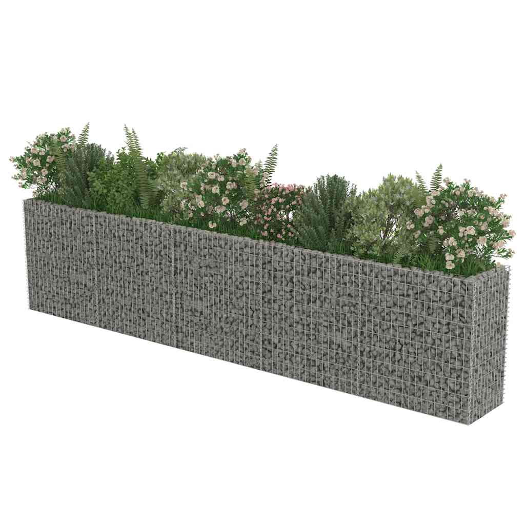 Gabiono vazonas, galvanizuotas plienas, 450x50x100cm, aukštas Gabiono vazonas, galvanizuotas plienas, 450x50x100cm, aukštas - Image 4