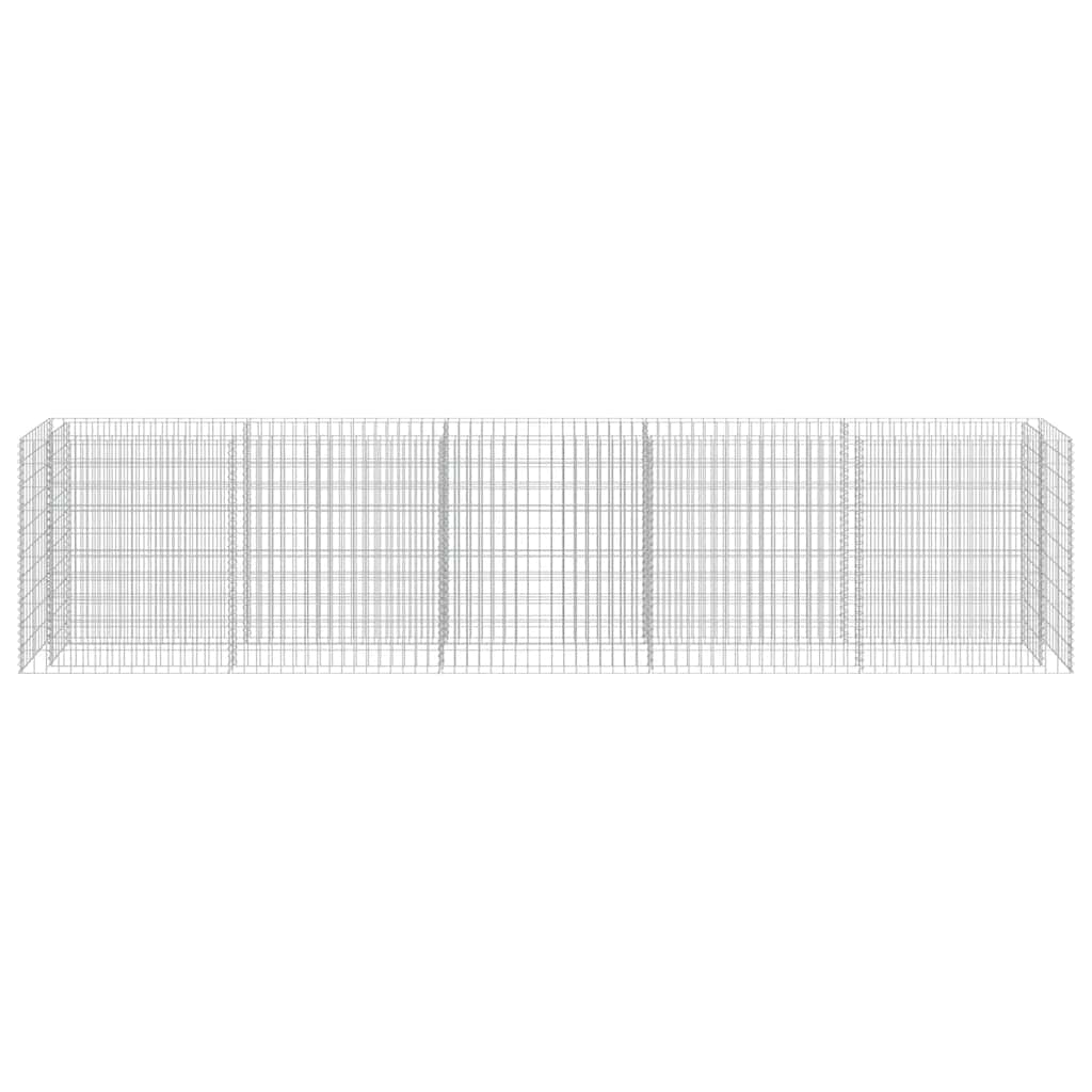 Gabiono vazonas, galvanizuotas plienas, 450x50x100cm, aukštas Gabiono vazonas, galvanizuotas plienas, 450x50x100cm, aukštas - Image 5
