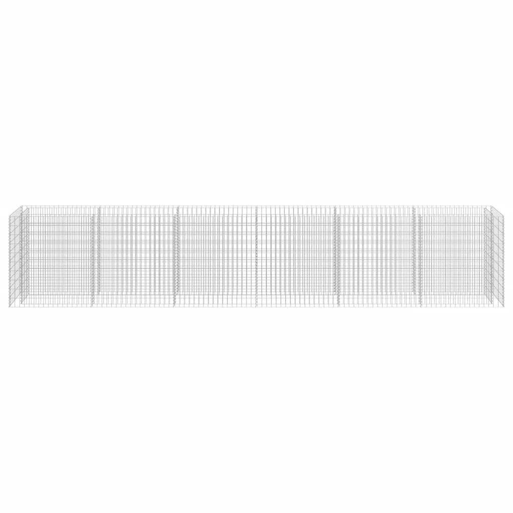 Gabiono vazonas, galvanizuotas plienas, 540x50x100cm, aukštas Gabiono vazonas, galvanizuotas plienas, 540x50x100cm, aukštas - Image 6