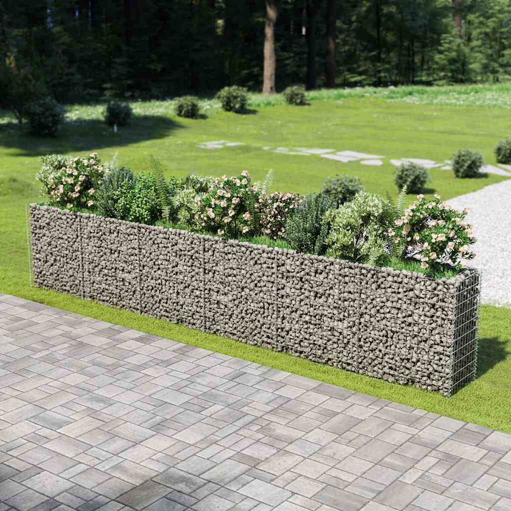 Gabiono vazonas, galvanizuotas plienas, 540x50x100cm, aukštas Gabiono vazonas, galvanizuotas plienas, 540x50x100cm, aukštas - Image 2
