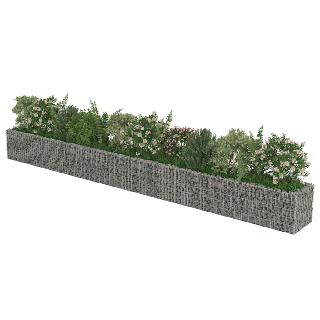 Gabiono vazonas, galvanizuotas plienas, 540x50x50cm, aukštas Gabiono vazonas, galvanizuotas plienas, 540x50x50cm, aukštas - Image 4