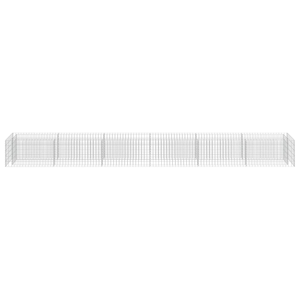 Gabiono vazonas, galvanizuotas plienas, 540x50x50cm, aukštas Gabiono vazonas, galvanizuotas plienas, 540x50x50cm, aukštas - Image 5