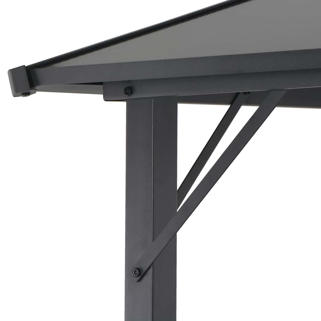 Pavėsinė su stogu, juoda, 4x3x2,6 m, aliuminis Pavėsinė su stogu, juoda, 4x3x2,6 m, aliuminis - Image 4