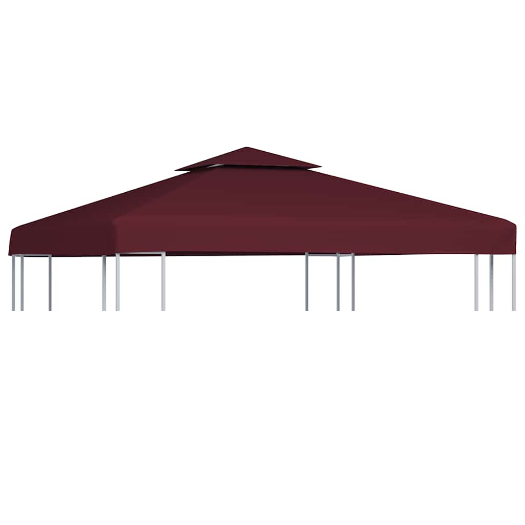Viršutinis pavėsinės uždangalas, 2 aukštų, bordo, 310g/m², 3x3m Viršutinis pavėsinės uždangalas, 2 aukštų, bordo, 310g/m², 3x3m - Image 2