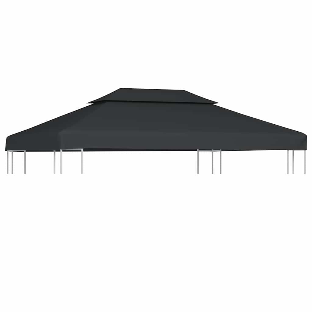 Viršutinis pavėsinės uždangalas, antracito, 310 g/m², 4x3m Viršutinis pavėsinės uždangalas, antracito, 310 g/m², 4x3m - Image 2