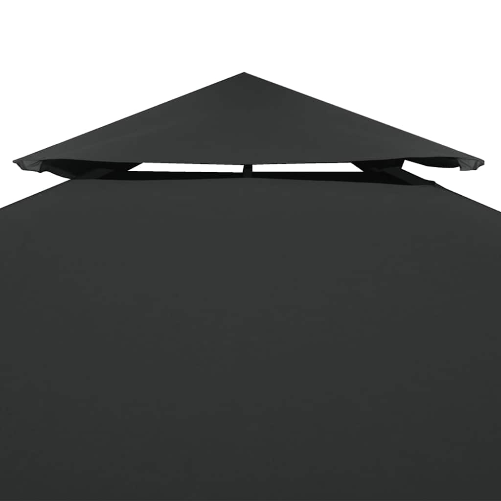 Viršutinis pavėsinės uždangalas, antracito, 310 g/m², 4x3m Viršutinis pavėsinės uždangalas, antracito, 310 g/m², 4x3m - Image 3