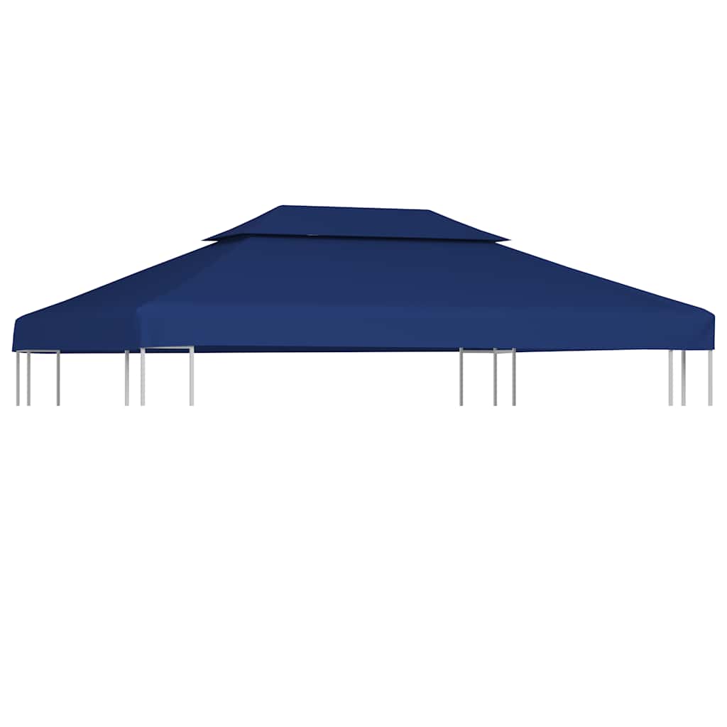 Pavėsinės uždangalas, mėlynas, 4x3m, 310 g/m² Pavėsinės uždangalas, mėlynas, 4x3m, 310 g/m² - Image 2