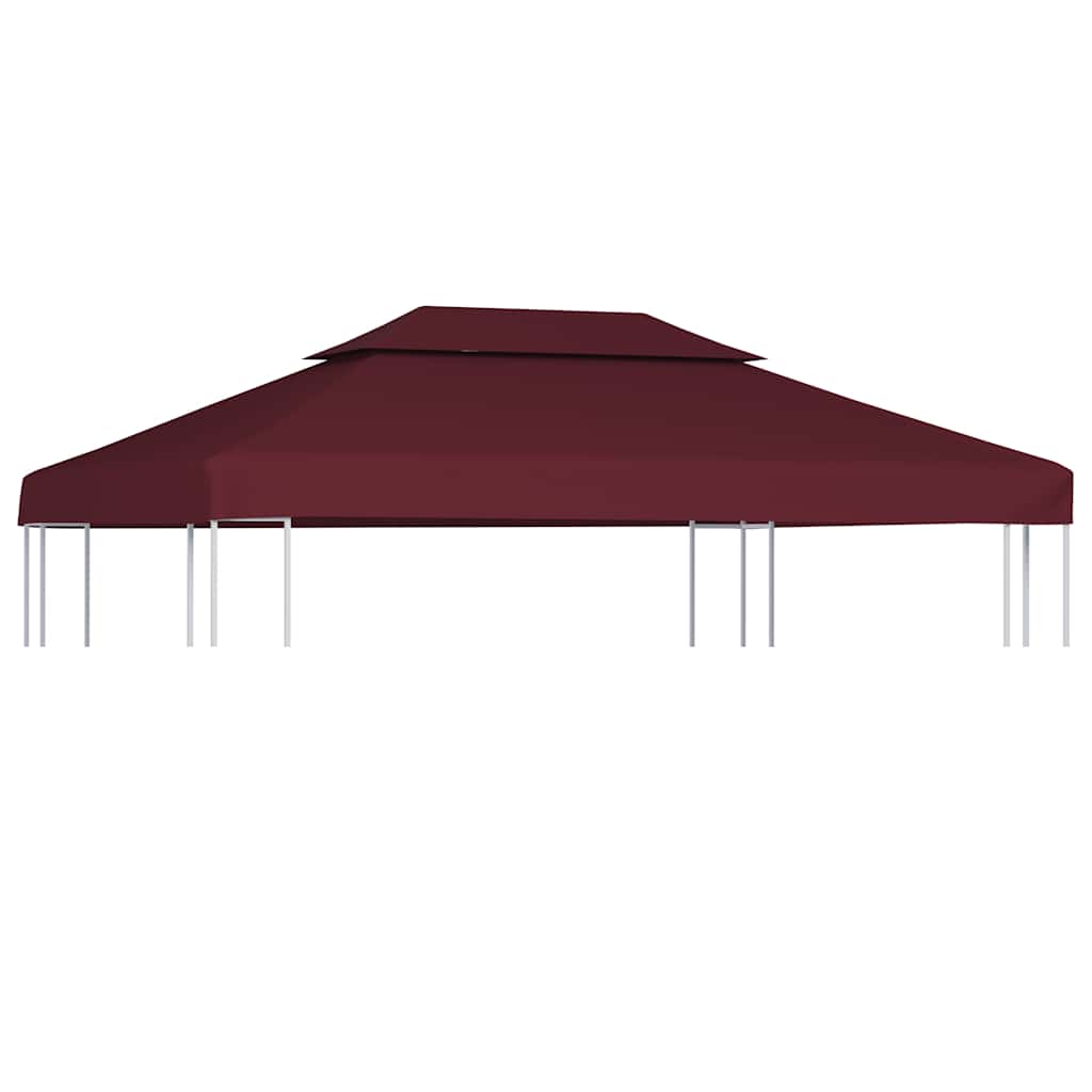 Pavėsinės uždangalas, bordo, 4x3m, 310 g/m² Pavėsinės uždangalas, bordo, 4x3m, 310 g/m² - Image 2