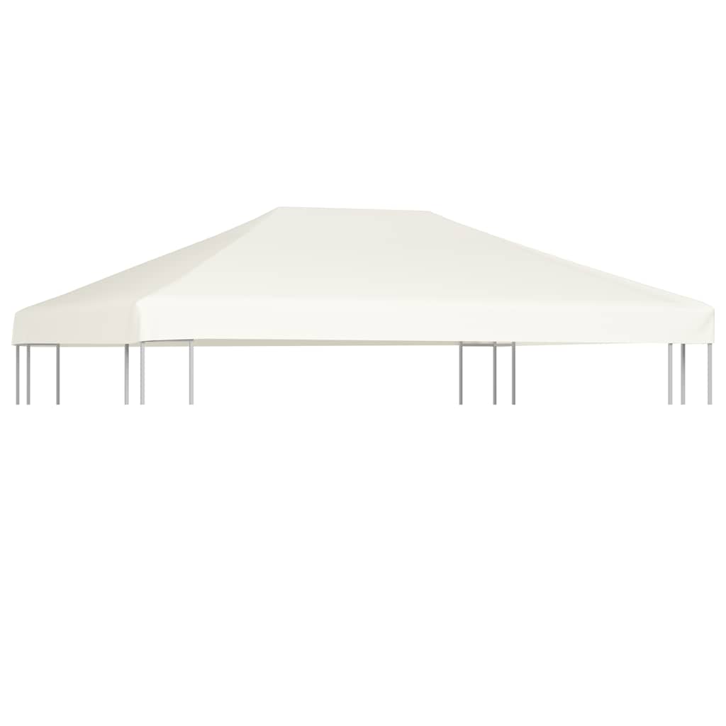 Viršutinis pavėsinės uždangalas, kreminės baltos, 4x3m Viršutinis pavėsinės uždangalas, kreminės baltos, 4x3m - Image 2