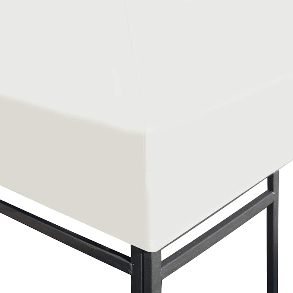 Viršutinis pavėsinės uždangalas, kreminės baltos, 4x3m Viršutinis pavėsinės uždangalas, kreminės baltos, 4x3m - Image 3